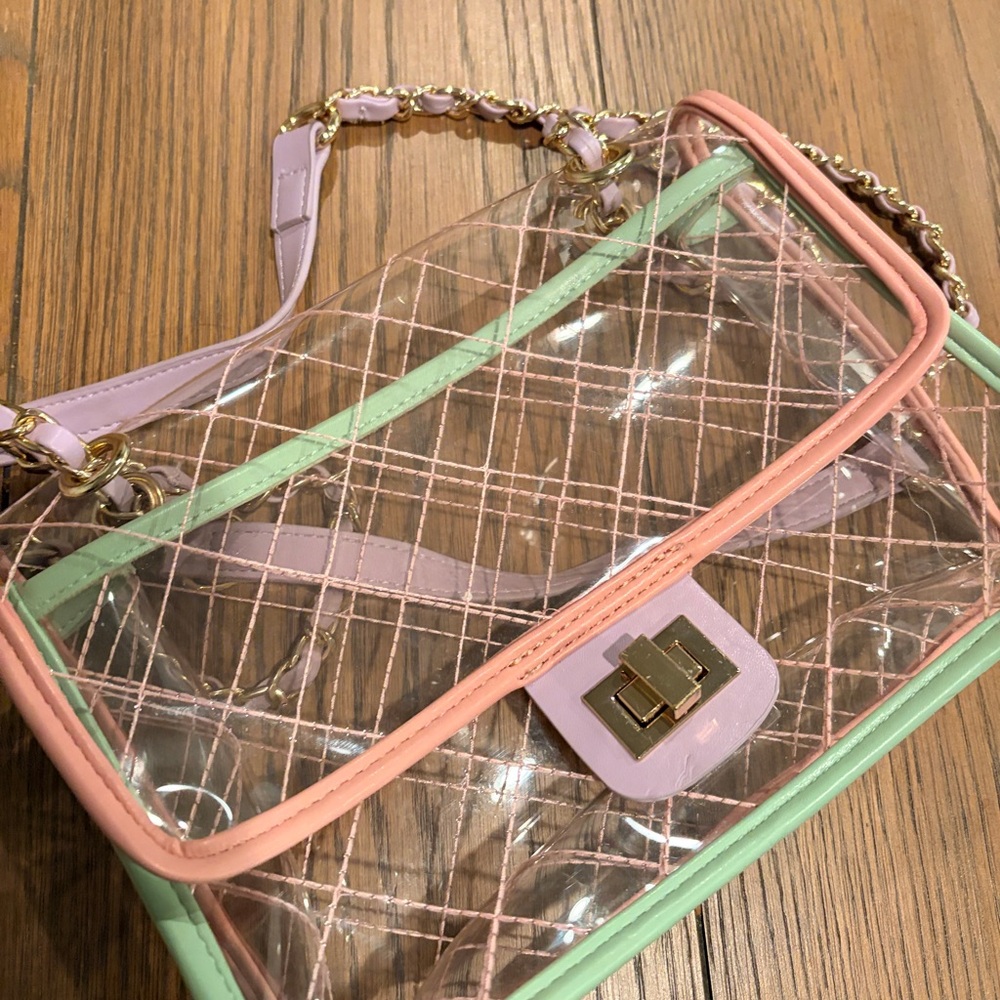 Clear shoulder pastel bag stadium concert. Forever 21